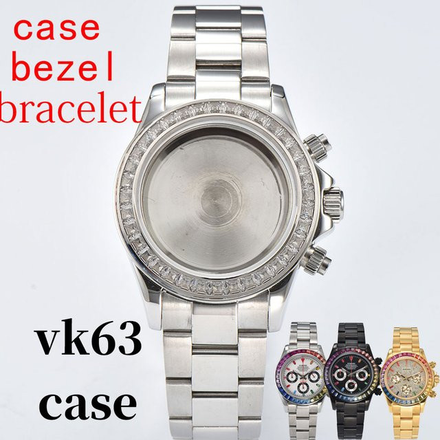OUMASHI Uhrengehäuse Edelstahl, Bicolor, Gem, 39,3 mm, Herren - Bild 1