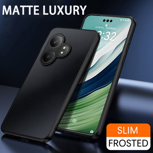 Airbag Schutzhülle aus Acryl mit matter Rückseite für Realme GT5 NEO 3 6 SE GT6 6T 11 12 Pro Plus in Purple - Bild 1