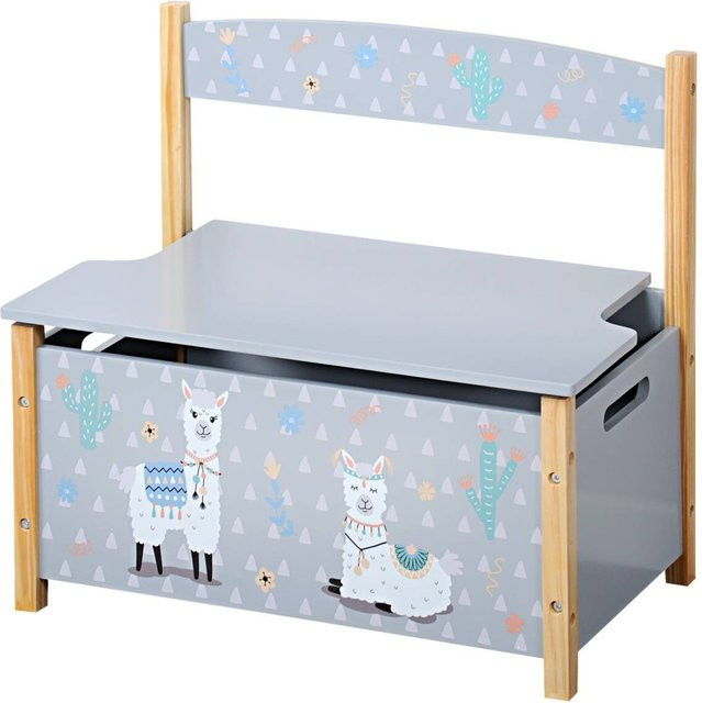 Kesper Kinder-Sitzbank Alpaka in Grau, B/H/L: 60 x 56 x 34,5 cm - Bild 1