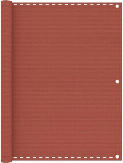 vidaXL Balkonschirm Sichtschutz aus HDPE in Terracotta-Rot, Breite: 120 cm, Länge: 600 cm - Bild 1