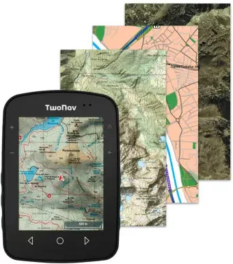 TwoNav Terra GPS mit Bluetooth, Wi-Fi und USB-C in Blau und Schwarz - Bild 1