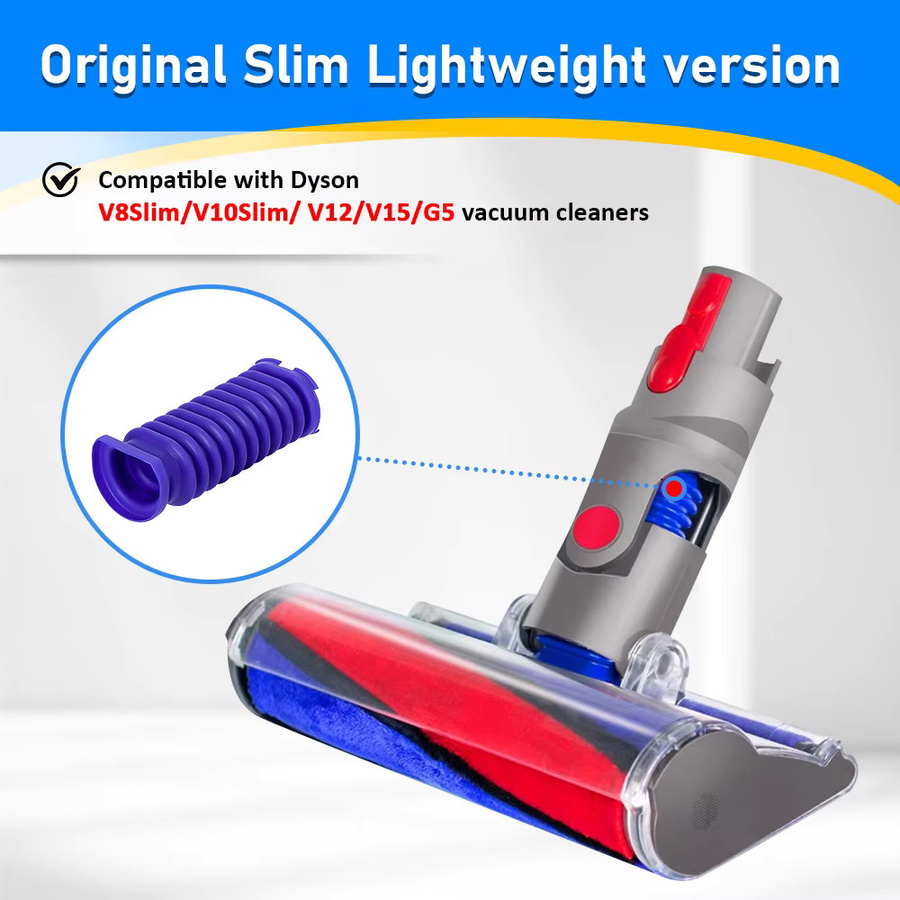 Dyson Saugkopf-Rollenschlauch in Blau für V8 Slim V10 Slim V15 Slim SV18 SV20 SV10K Staubsaugerzubehör - Bild 2