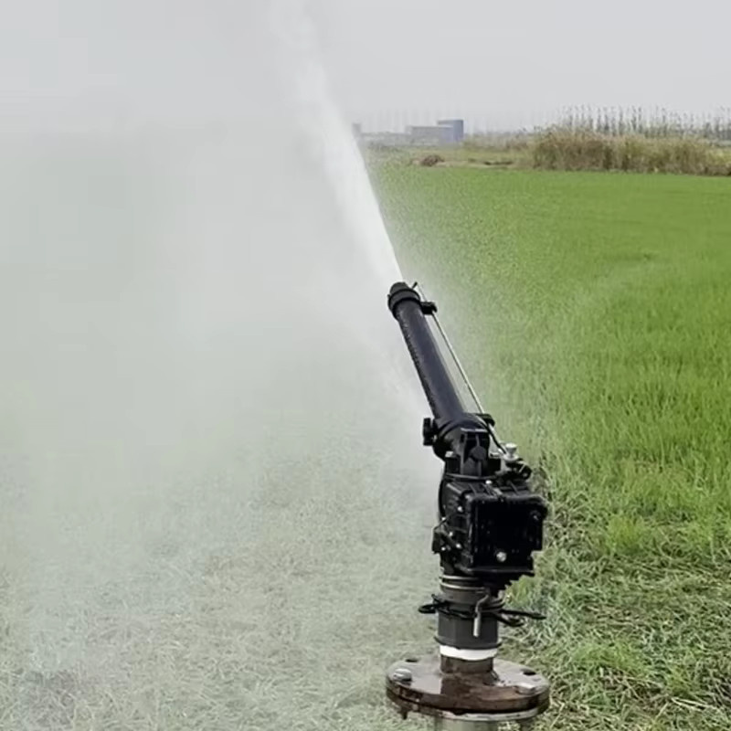 Automatischer rotierender Gartensprinkler mit einstellbarem Winkel und Turbinen-Funktion in Schwarz - Bild 2