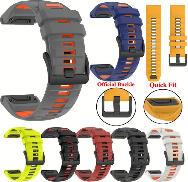 Garmin Uhrenarmband Silikon, Sport-Silikonarmband, Unisex - Bild 1