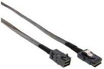 InLine Mini SAS HD Kabel SFF-8643 zu SFF-8087 mit Sideband, Schwarz/Grau, Länge: 0,5 m - Bild 1