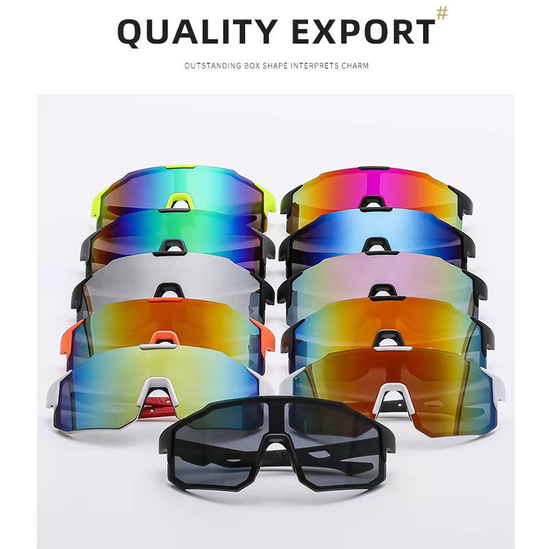 WALGUN Sportsonnenbrille, Unisex, Vollrand, Kunststoff - Bild 4