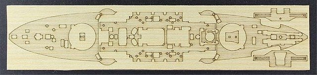 Hasegawa Holzdeck für Kriegsschiff Mikasa, Zubehör, 1:700 - Bild 1