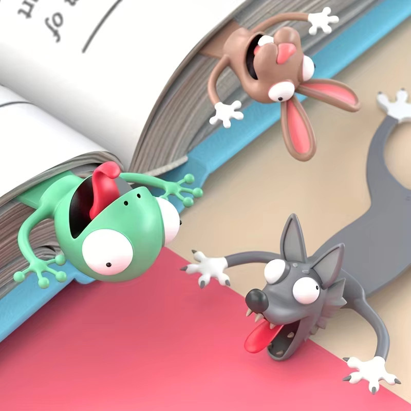 MROOFUL 3D Lesezeichen Katze aus PVC in Mehrfarbig für Schüler und kreative Schreibwaren - Bild 2