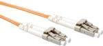 ACT LSZH Multimode OM1 Glasfaser-Patchkabel Duplex mit LC-LC Steckern, Farbe: Orange, Länge: 15 m - Bild 1