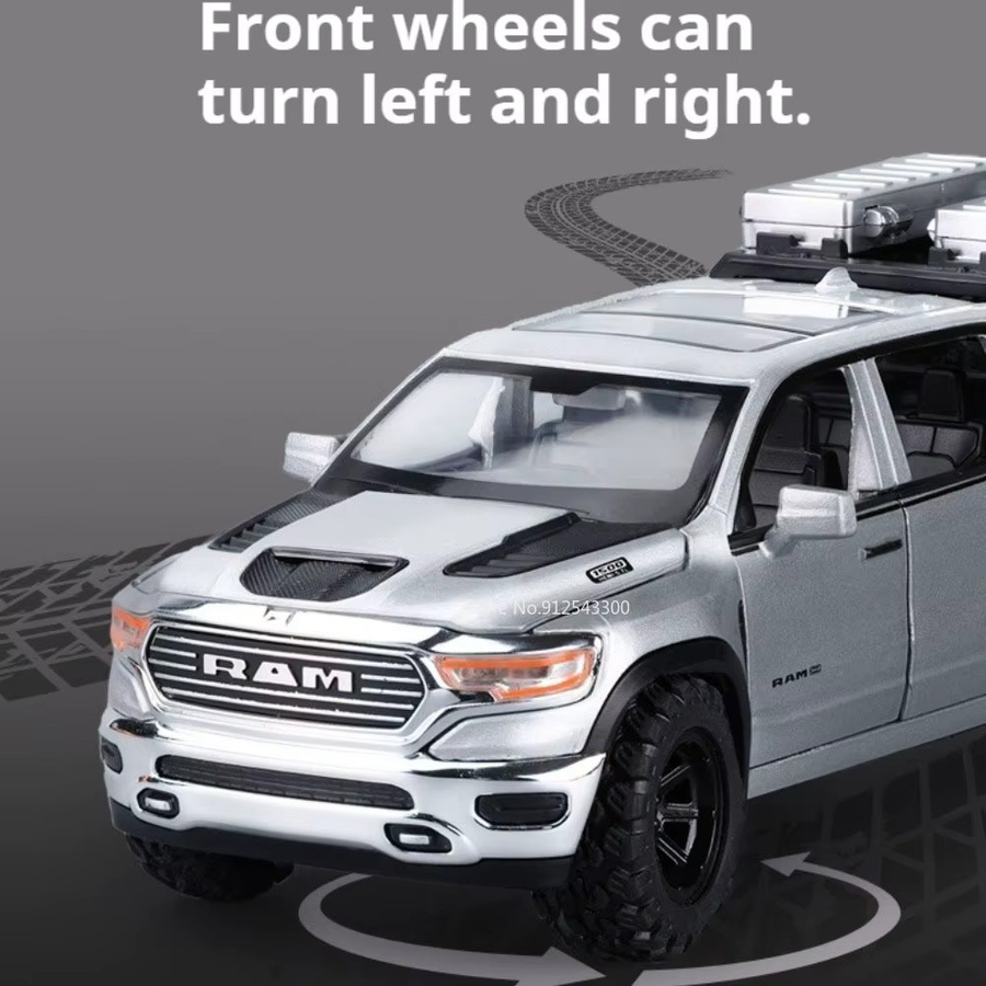 RMZ city Ram Mammoth 6X6 Auto-Modell, 1:32 Maßstab, mit Licht und Sound - Bild 3