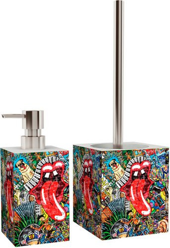Sanilo WC-Bürste Graffiti in Rot und Silber, freistehend, Höhe: 37 cm - Bild 1