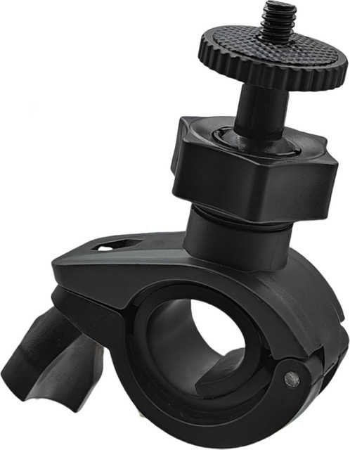 VeFly Fahrrad Handy Halterung und GoPro Kamera Adapter in Schwarz für Motorrad und Reiten mit O-Ring Schraube - Bild 1