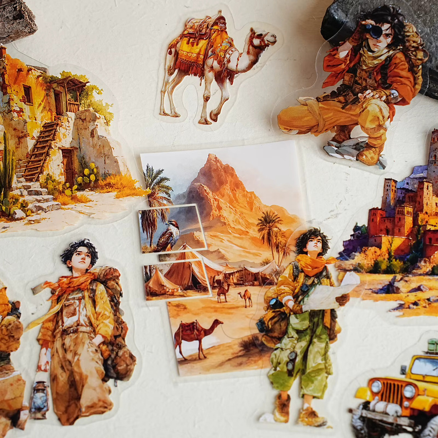 Etori Life Desert Exploration, Aufkleber, 15-teiliges Set, multicolor - Bild 5