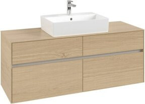V&B Waschtischunterschrank Collaro in Nordic Oak, B/H/T: 140 x 54,8 x 50 cm, für mittig platzierten Waschtisch - Bild 1