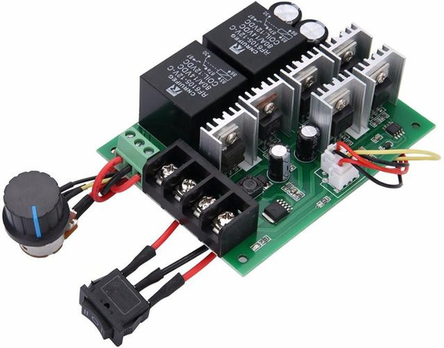 Topfactory PWM Motor Drehzahlregler mit Reversierschalter für DC 12/24/36/48V 60A in Multicolour - Bild 1