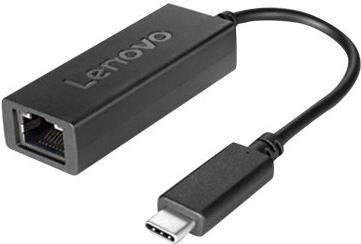 Lenovo USB-C zu Gigabit Ethernet Netzwerkadapter in Schwarz für ThinkCentre und ThinkPad - Bild 1