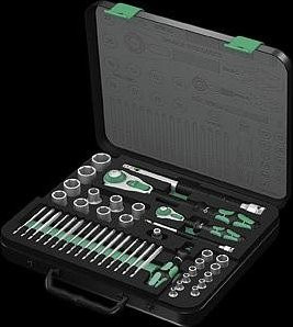 Wera 8100 SA/SC 2 Zyklop Speed-Knarrensatz metrisch, 43-teiliges Steckschlüsselsatz-Set mit 1/4 Zoll und 1/2 Zoll Antrieb - Bild 2