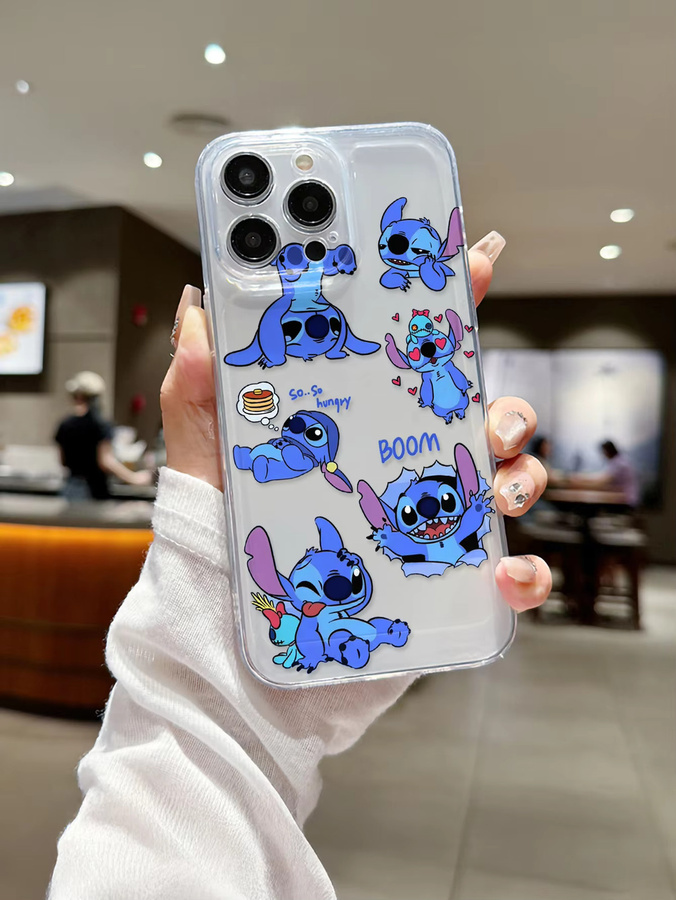 Disney Lilo & Stitch Anime Handyhülle für iPhone, transparent und stoßfest - Bild 1