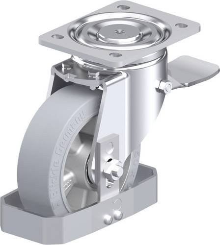 Blickle Stahlblech-Lenkrolle LH-ALEV 150K-ST-SG-FS in Silber, Rad-Durchmesser: 150 mm, Tragfähigkeit: 400 kg - Bild 1