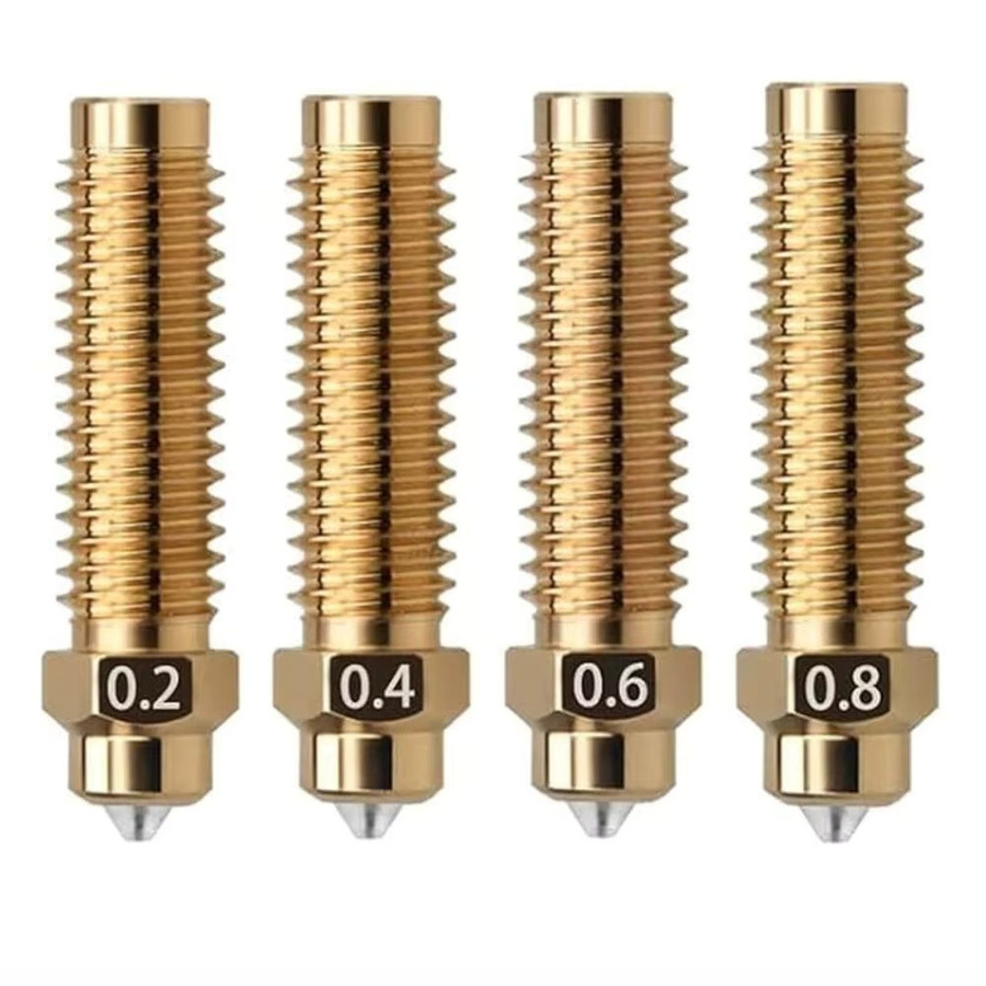 Elegoo Bimetall-Hotend-Kit mit Keramik-Düse aus Messung für Elegoo Centauri Carbon FDM 3D-Drucker, Farbe: Gold - Bild 5