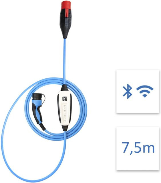 NRGkick Wallbox Ladestation Standard WLAN 32A Blau mit 7,5m Kabel - Bild 1