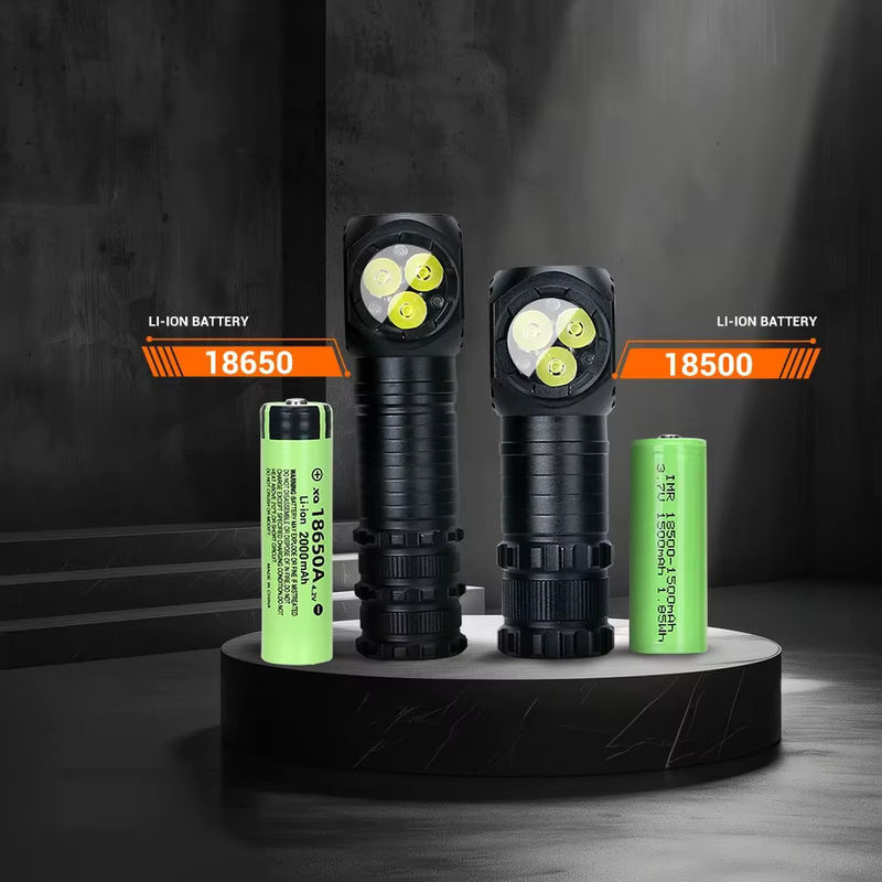 XIWANGFIRE LED Scheinwerfer mit 3 LEDs, 1300lm, Schwarz, mit Magnet für Outdoor und Camping - Bild 2