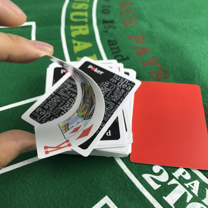 2-teiliges Set Pokerkarte Texas Hold'em Wasserdicht Matt poliert - Bild 2