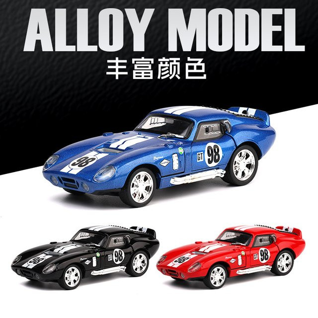 MAKEDA Shelby Simulation Sportwagen Modell, 1:32, Metall, mit Licht und Sound - Bild 1