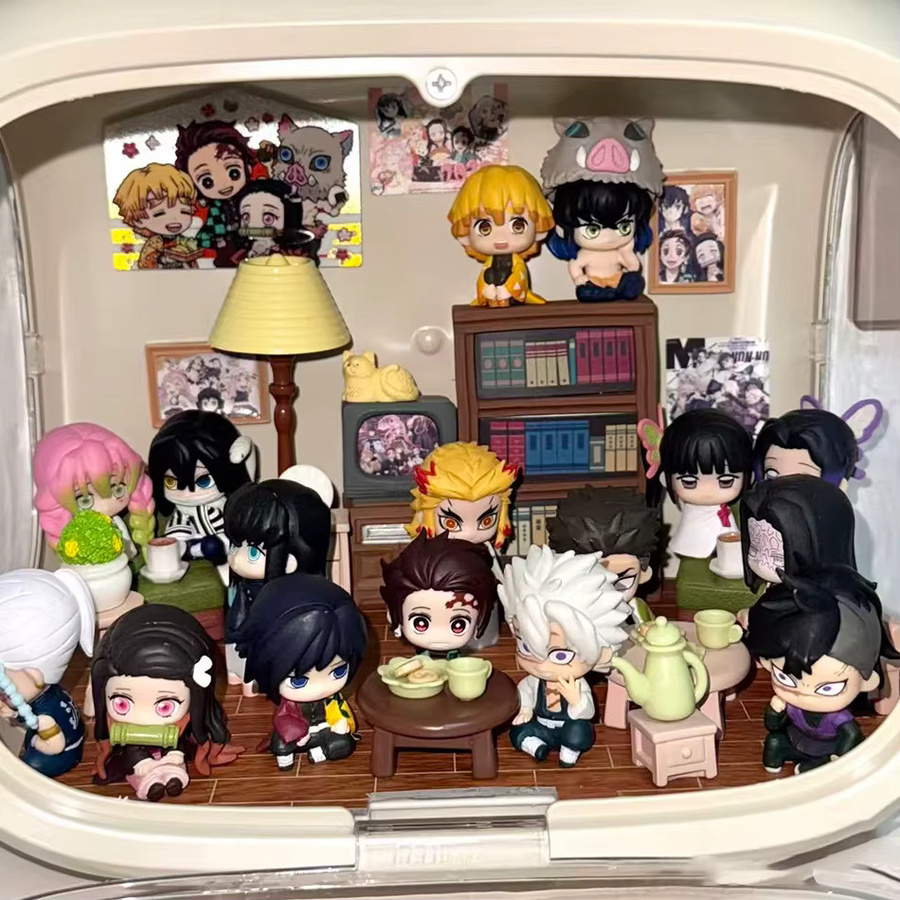 Bandai Demon Slayer Q-Version Spielzeugset, sitzende Geisterpuppen, 5-15-teiliges Set - Bild 2