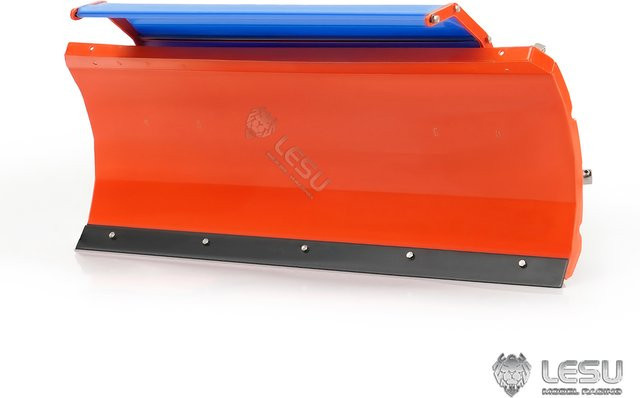 LESU Aoue-1050 Traktor Upgrade-Zubehör AT-C0070 Hydraulischer Schneepflug, 1:14, Metall, Orange - Bild 1