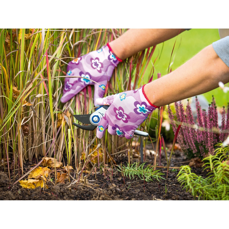 LUX-TOOLS Gartenhandschuh aus Nitril und Polyestergewebe, Größe 9 - Bild 2