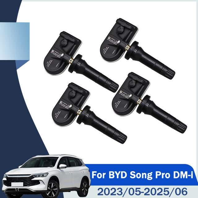 GANGLE Reifendruckkontrollsensor SA3HE-3609200B 433 MHz TPMS in Schwarz für BYD Song L EV, Tang DM-i, Han EV, E6, E9 KING, 05 Seal, 07 DM-i und Lion 07 EV - Bild 1