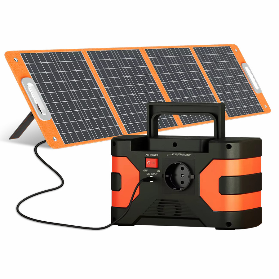 FF FLASHFISH Tragbare Powerstation mit Solarpanel, 166Wh Solargenerator mit 200W Leistung und AC/USB/DC-Ausgängen für Camping und Notfälle - Bild 6