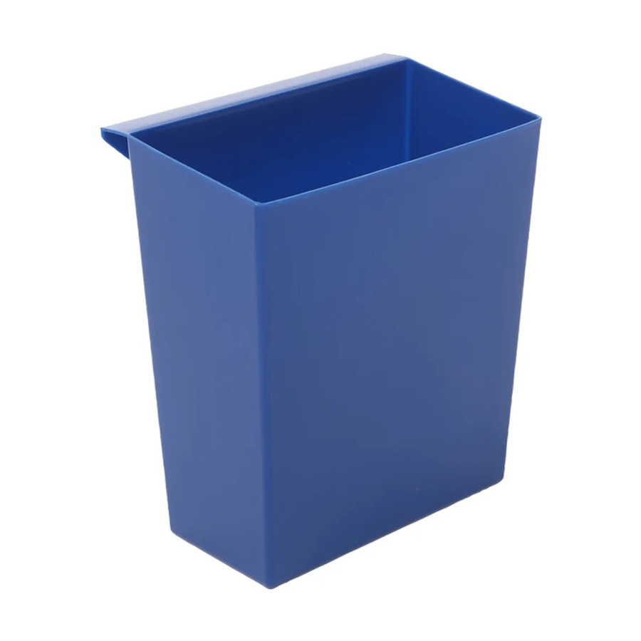 PROREGAL Einsatzbehälter für viereckige und kegelförmige Papierkörbe aus Kunststoff, Blau, H x B x T: 26,5 x 15 x 24 cm - Bild 2
