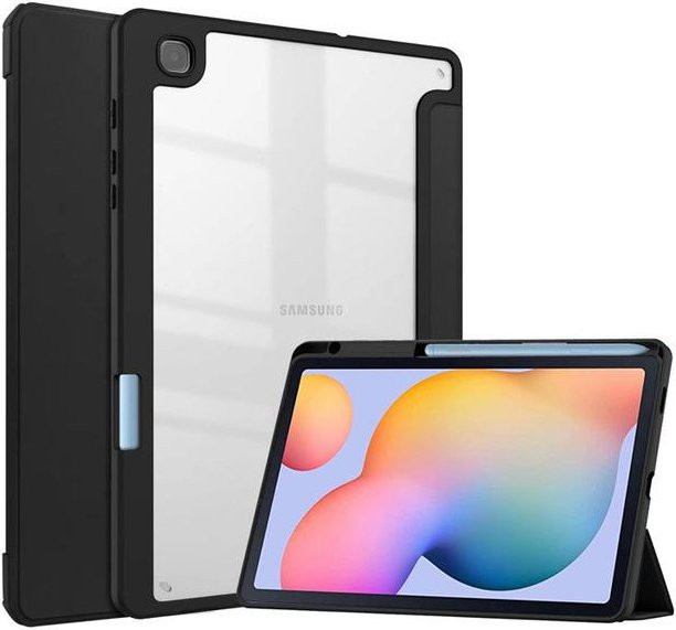 Stoßfeste Schutzhülle für Samsung Galaxy Tab S6 Lite 10,4 Zoll (2020/2022) mit S Pen-Halter von Greliana in Schwarz und Transparent - Bild 1