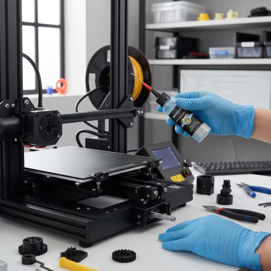 Universelles Schmieröl für 3D-Drucker-Bewegungssysteme zur Geräuschreduzierung und Vibrationsdämpfung, transparent - Bild 5