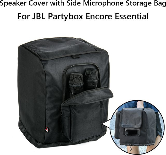 JBL Ersatz-Lautsprecher-Schonbezug mit seitlichem Mikrofon und Aufbewahrungstasche in Schwarz für die PartyBox Encore Essential - Bild 1