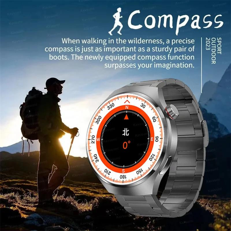 Zodvboz Smartwatch, Edelstahl, Schwarz, Herren - Bild 4