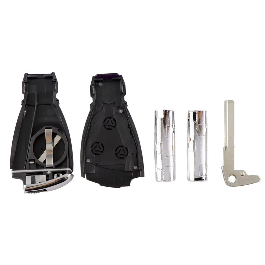 YIQIXIN Modifizierte Auto Fernbedienung Schlüsselhülle für Mercedes Benz W211 W203 W204 W205 W210 W212 C M E CL SL ML S CLK CLA in Schwarz mit 3 Tasten - Bild 2