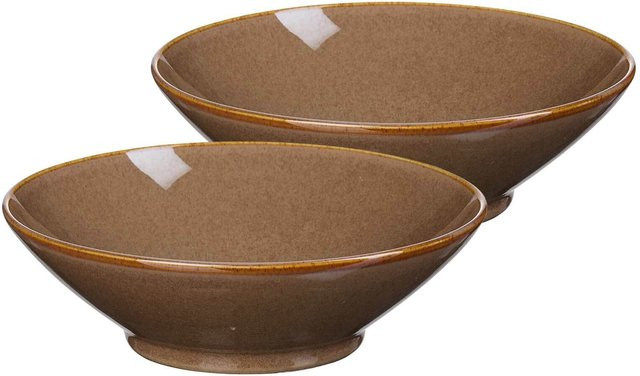 Ritzenhoff & Breker Servierschalen Sahara aus Keramik, Braun, 2er Set, Durchmesser: 24 cm - Bild 1