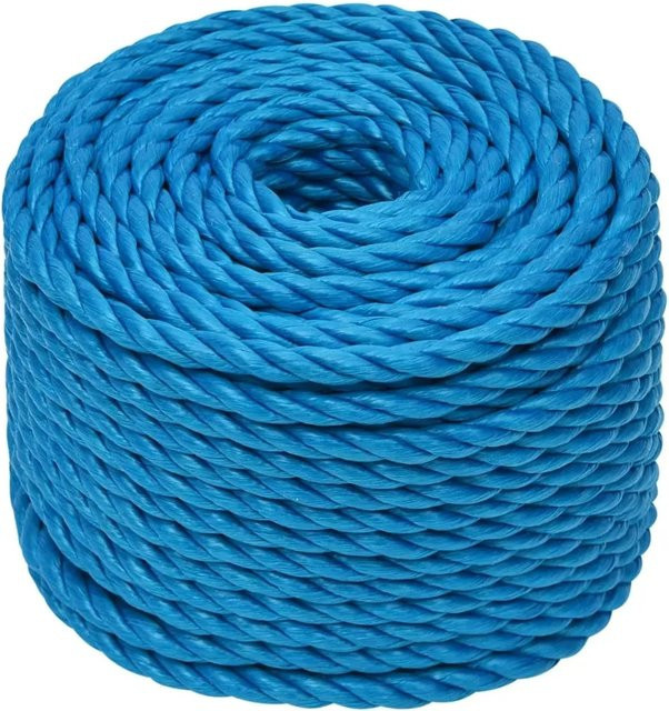 vidaXL Arbeitsseil aus Polypropylen in Blau, Durchmesser: 14 mm, Länge: 50 m - Bild 1