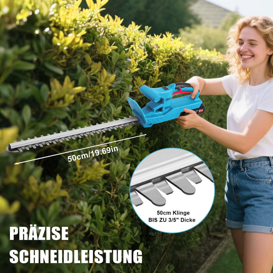 Makita LXT Akku-Heckenschere Set in Blau mit 2x 1500mAh Akkus und Ladegerät für Gartenwerkzeug-Anwendungen - Bild 6