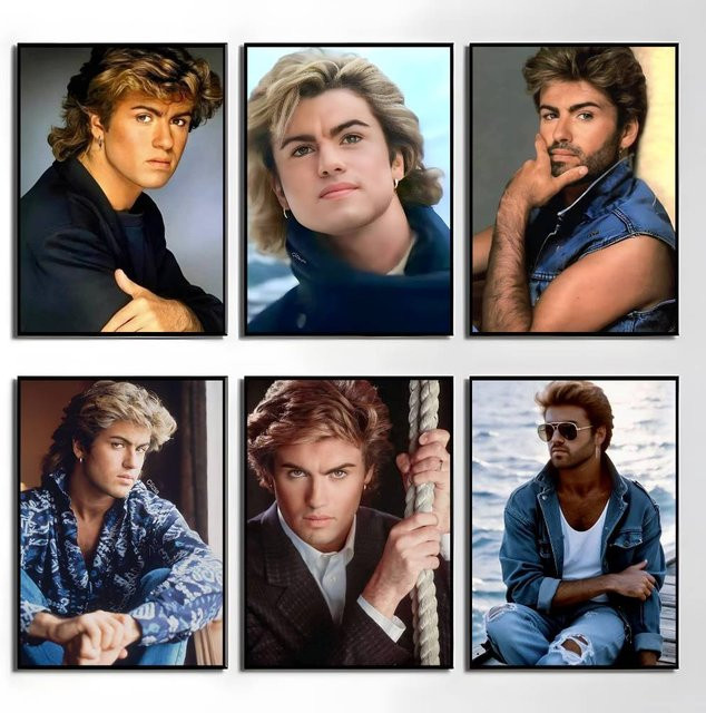 Wasserdichter Wandaufkleber George Michael Poster in Multicolour für deine Heimdekoration - Bild 1