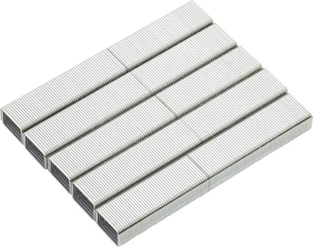 LUX-TOOLS Feindrahtklammern Comfort aus verzinktem Stahl, Farbe: Silber, B: 11,2 mm, H: 12,0 mm, 1.200 Stück - Bild 1