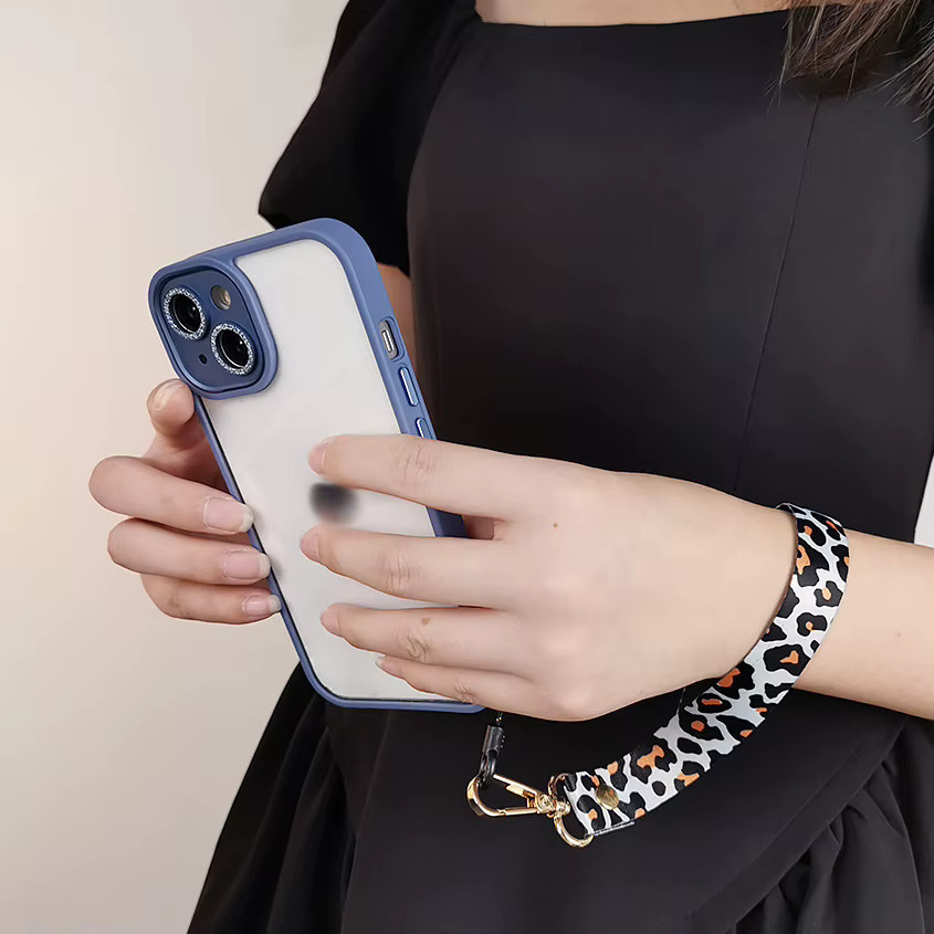 SZBRYTMAX Handy-Lanyard mit Leopardenmuster in Gelb und Multicolour, verstellbare Umhängekette mit Clip als Anti-Verlust-Schlinge für dein Smartphone - Bild 4