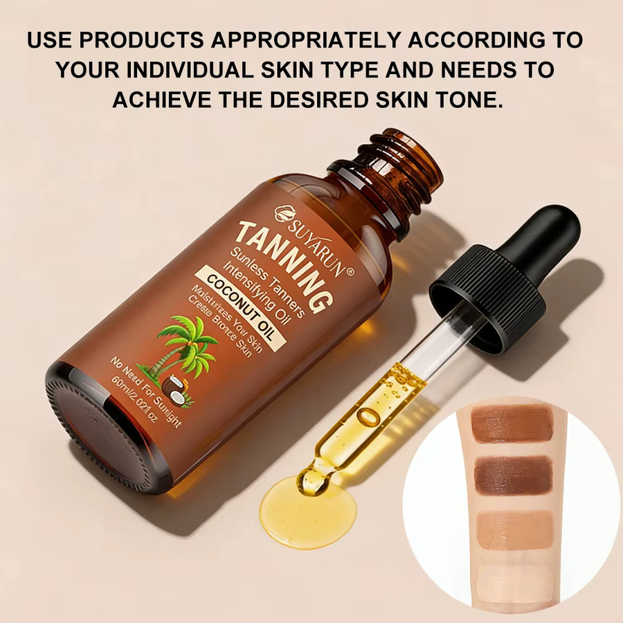 SUYARUN Selbstbräunungstropfen Serum mit Kokosnuss, 30 ml, Unisex - Bild 3