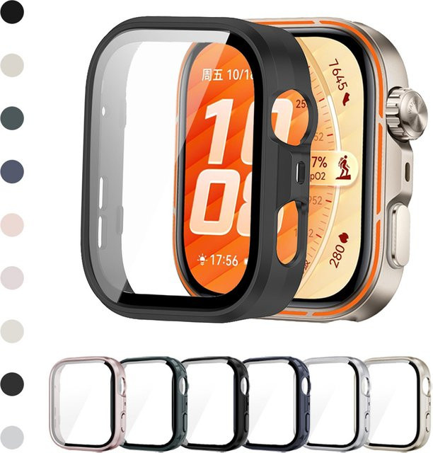 Huawei Schutzhülle für Watch Fit 5 Pro, Silikon, Schwarz - Bild 1