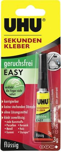 UHU EASY Sekundenkleber geruchsfrei flüssig 3g - Bild 1