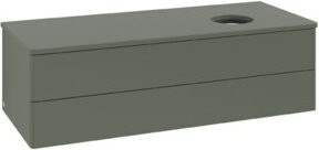 V&B Waschtischunterschrank Antao ohne Frontstruktur in Grau, B/T/H: 120 x 36 x 50 cm - Bild 1