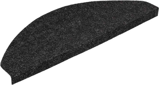 vidaXL Stufenmatten selbstklebend Schwarz 30 Stück B/B/H: 56 x 17 x 3 cm - Bild 1
